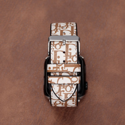 "D" Premium Handmade Leather Band For Apple Watch