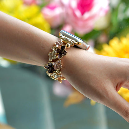 Mari™ - Bloom Elastic Bangle Watch Bracelet