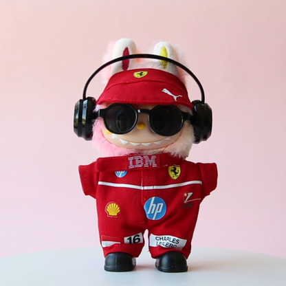 Speed Legend Racing Suit, Suit & Cap- Labubu Clothes