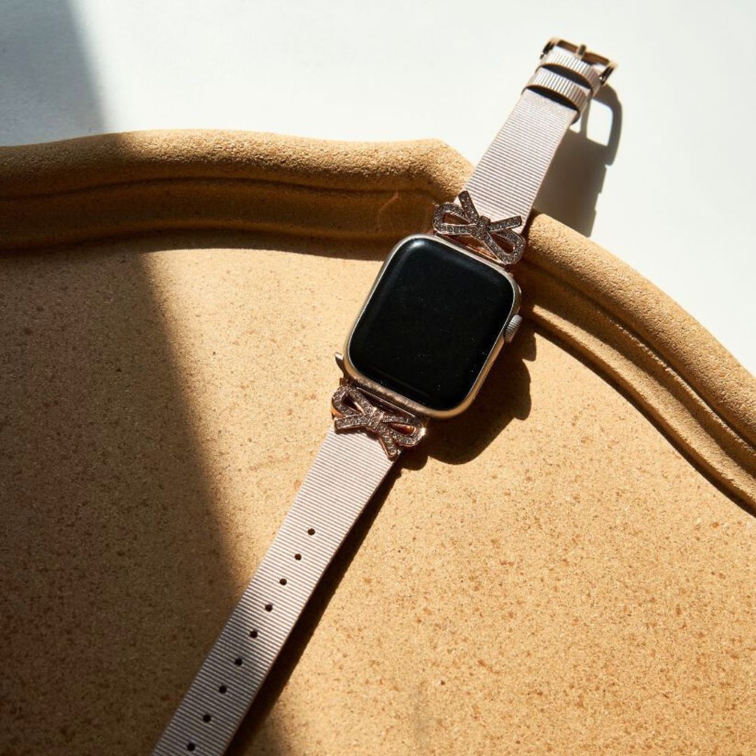 Uhrenarmband mit Kristallschleife