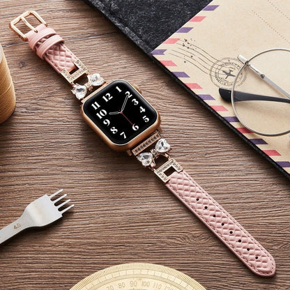 Bowrhin™ – Lederarmband mit Strass-Schleife
