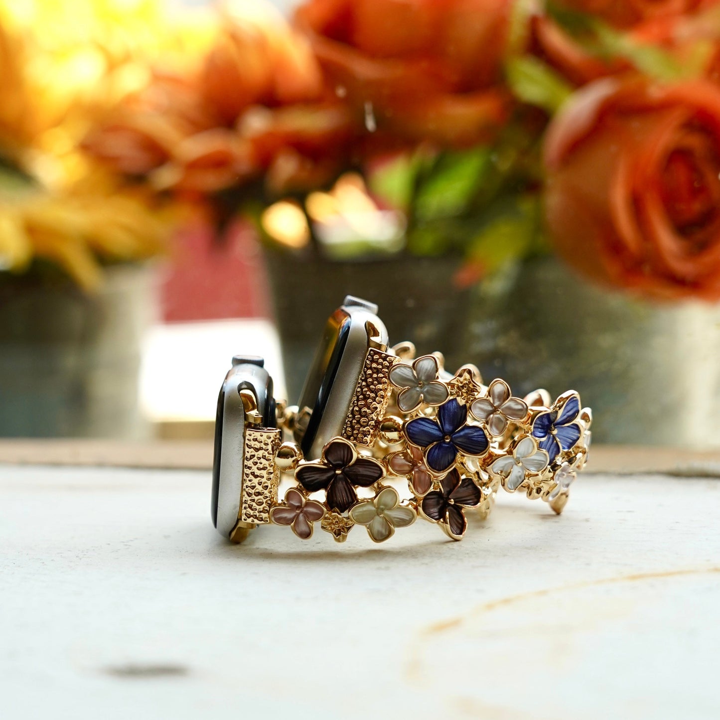 Mari™ - Bloom Elastic Bangle Watch Bracelet