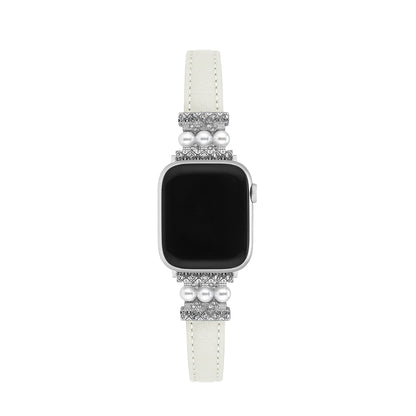Pearltouch™ – Uhrenarmband aus Leder mit Perlmutt-Effekt