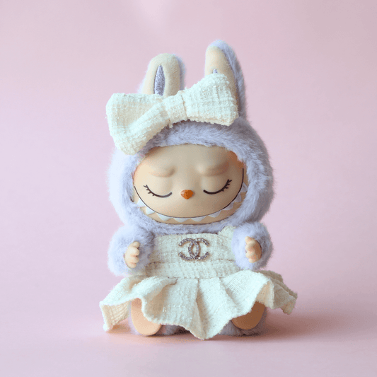 Coco Luxe Dress – Mini Dress with Bow for Labubu