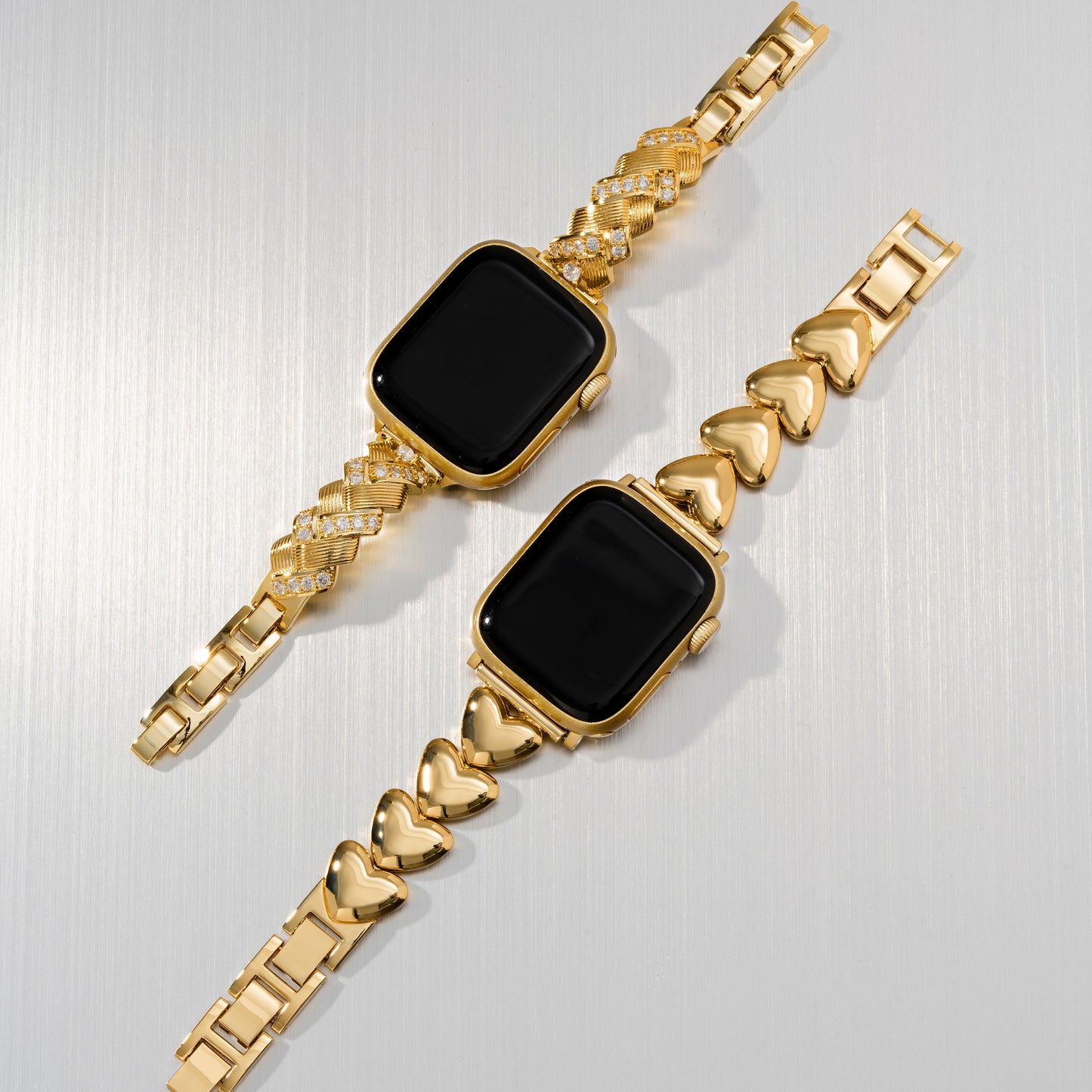 Braideluxe™ – Sparkling Braided Metal Watch Band