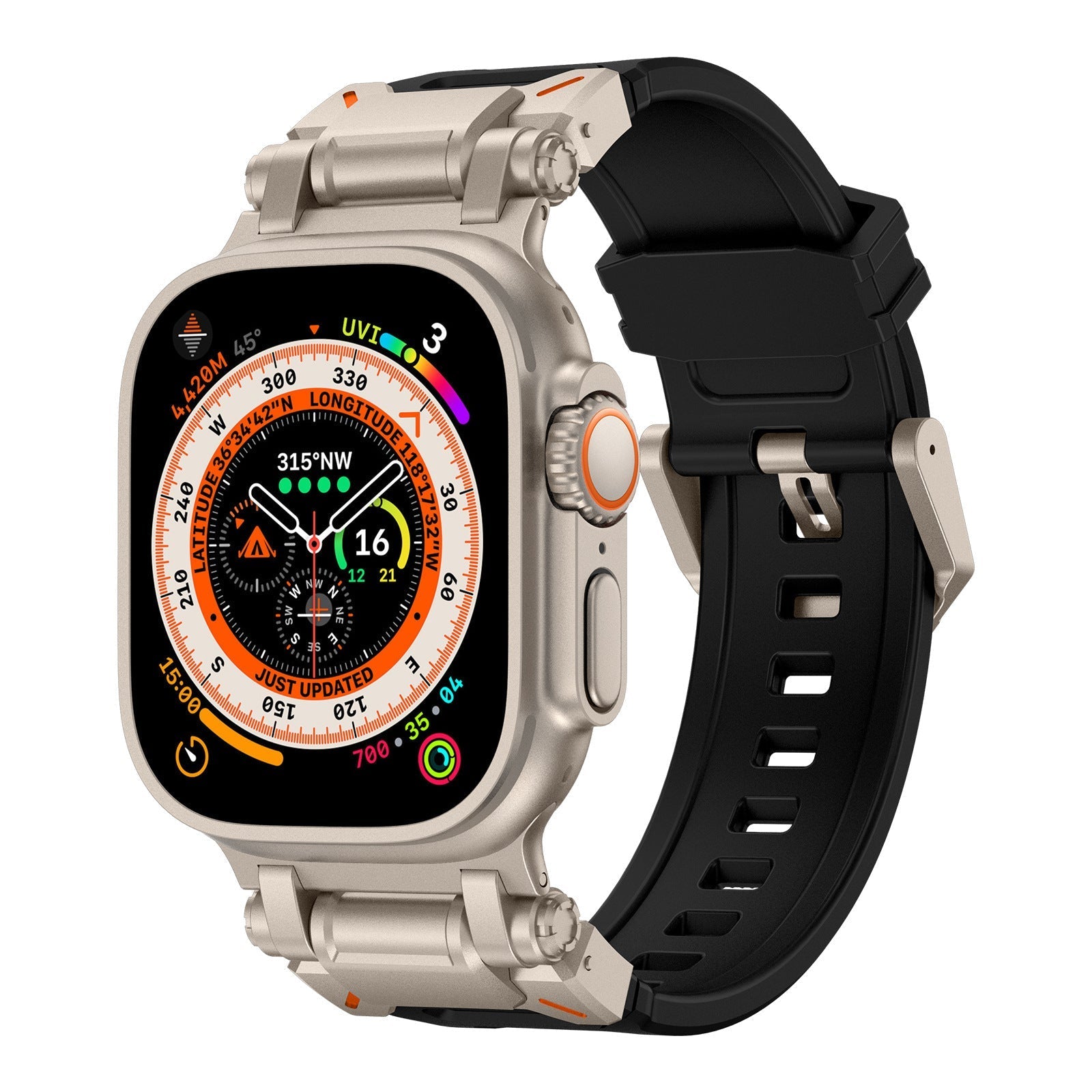 DuraEdge™ - Explorer FKM Rubber Band For Apple Watch