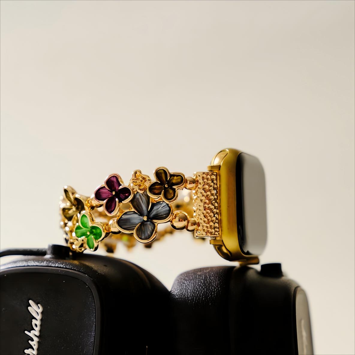 Mari™ - Bloom Elastic Bangle Watch Bracelet