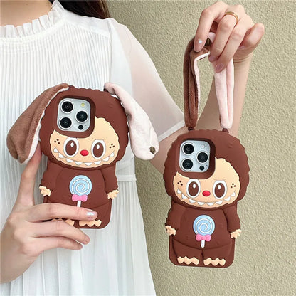 "Brown Ear Labubu" Premium iPhone Case