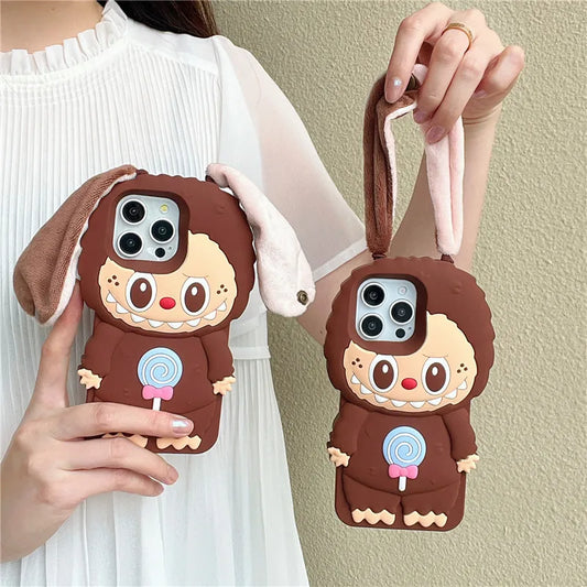 "Brown Ear Labubu" Premium iPhone Case