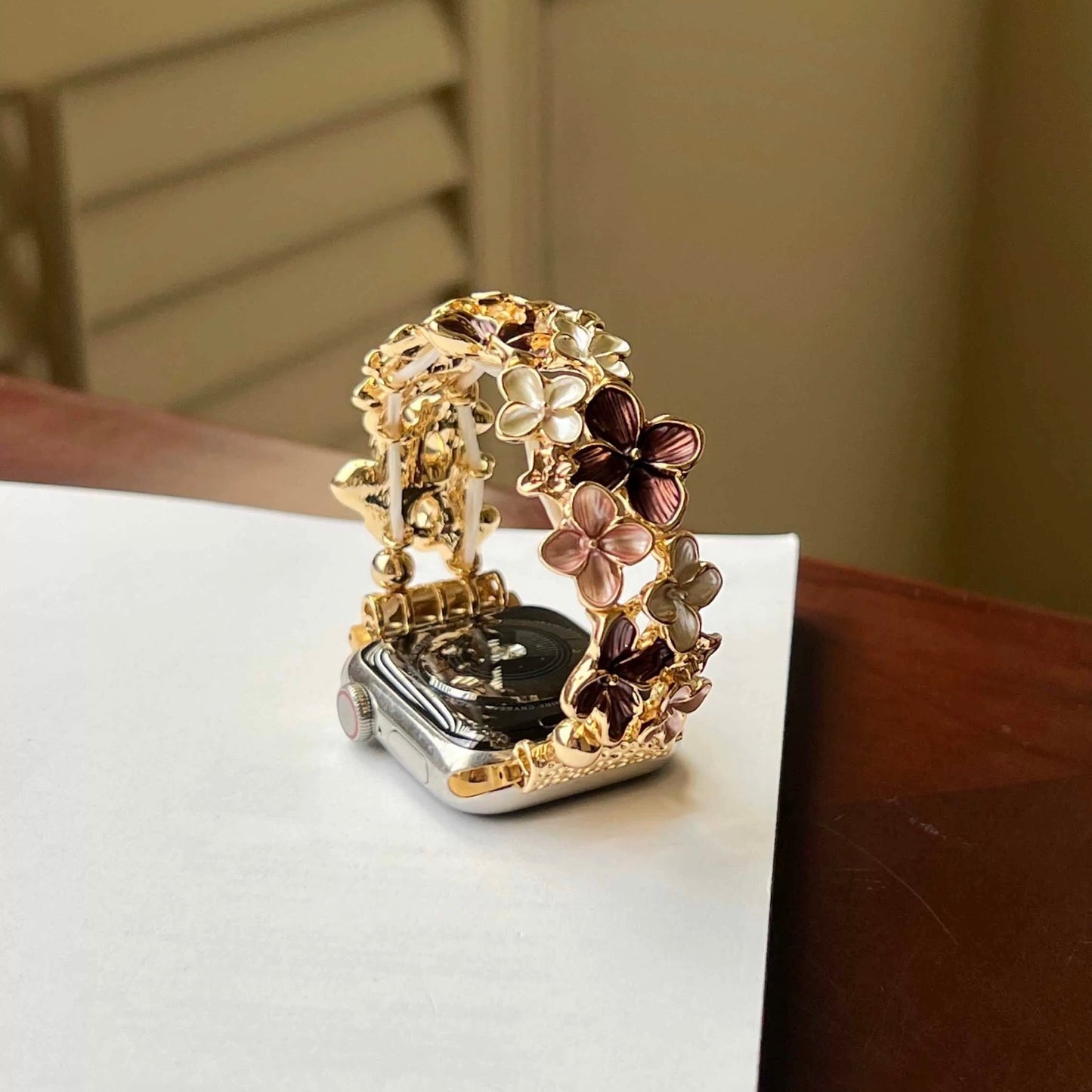 Mari™ - Bloom Elastic Bangle Watch Bracelet