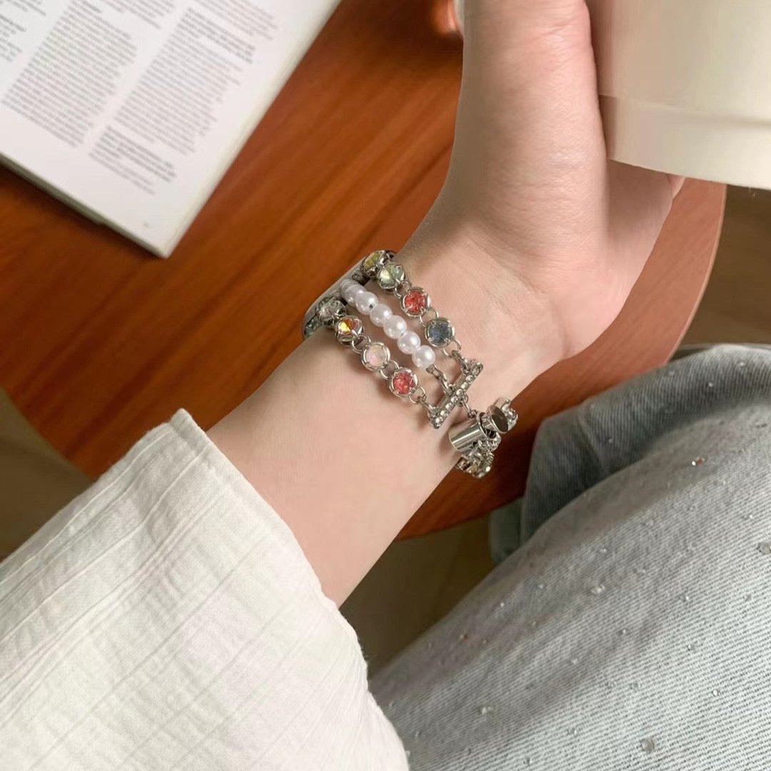 Rhinoluxe™ – Funkelndes Uhrenarmband mit Strasssteinen