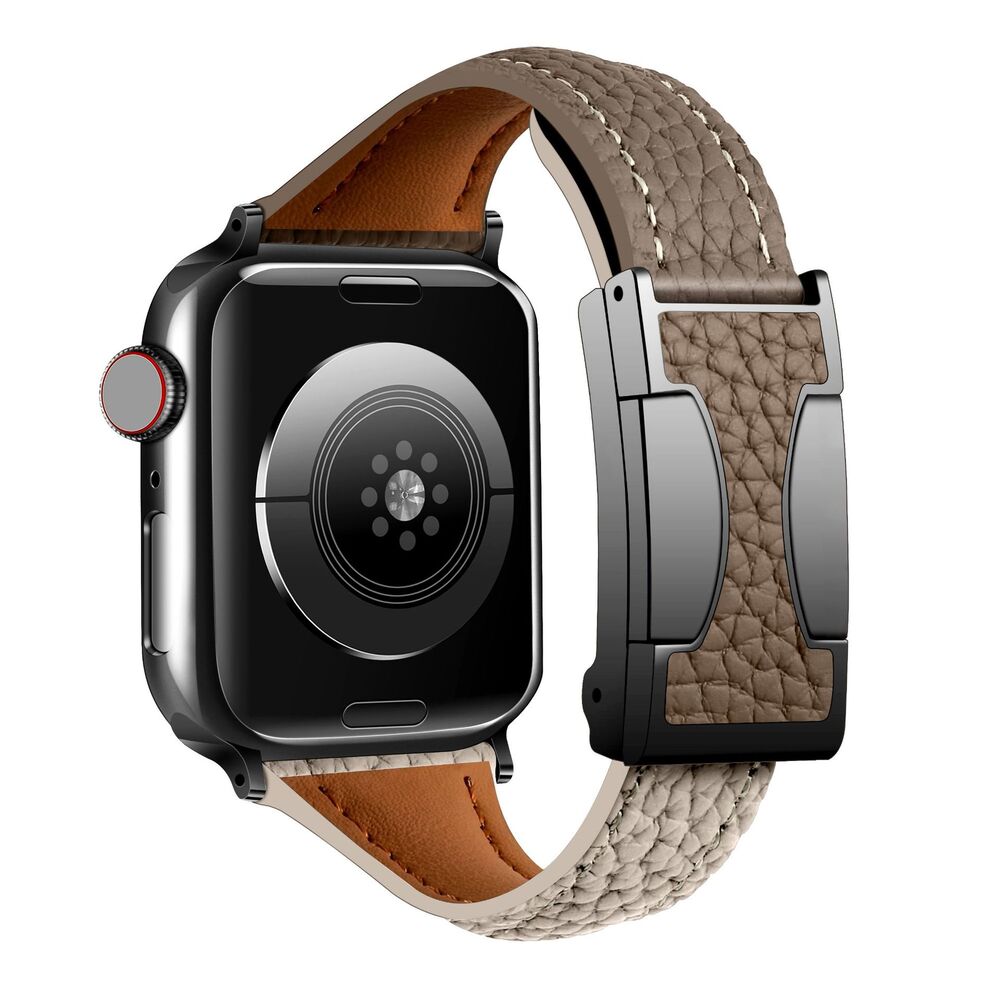 Eloro™ – Leather Magnetic Buckle Strap For Apple Watch
