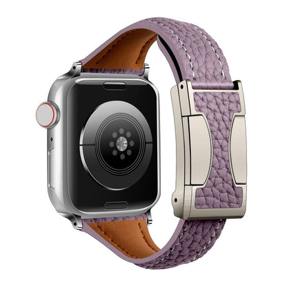 Eloro™ – Leather Magnetic Buckle Strap For Apple Watch