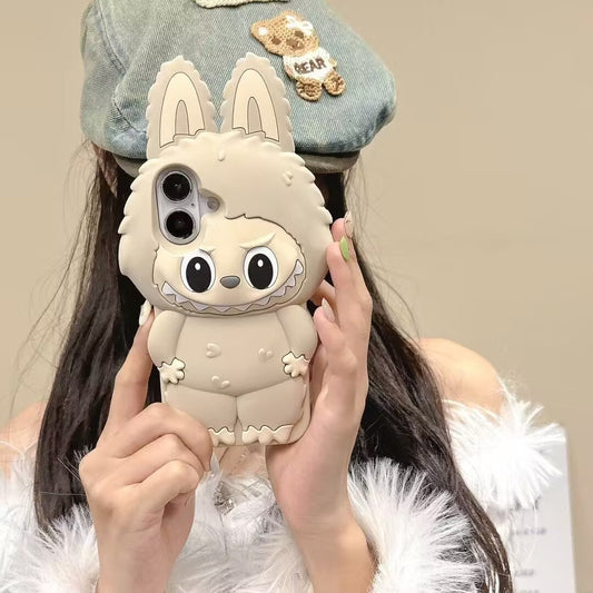 "Beige Labubu" Premium iPhone Case