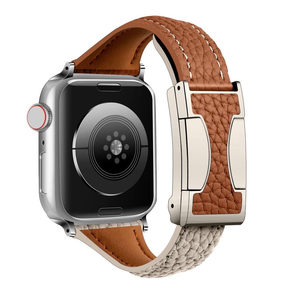 Eloro™ – Leather Magnetic Buckle Strap For Apple Watch