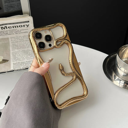 iBand 3D Snake iPhone Case – Heat-Dissipating, Shockproof & Electroplated