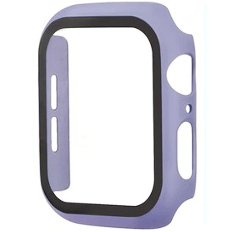 Glass+Cover For Apple Watch case 9 8 7 6 SE 3 iWatch Accessorie Screen Protector Apple watch series 44mm 40mm 38/42mm 45mm 41mm