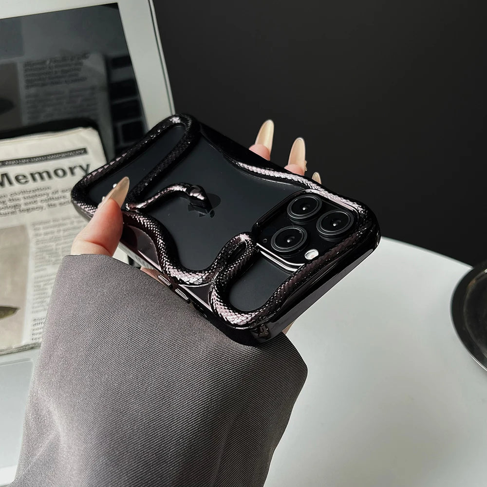 iBand 3D Snake iPhone Case – Heat-Dissipating, Shockproof & Electroplated
