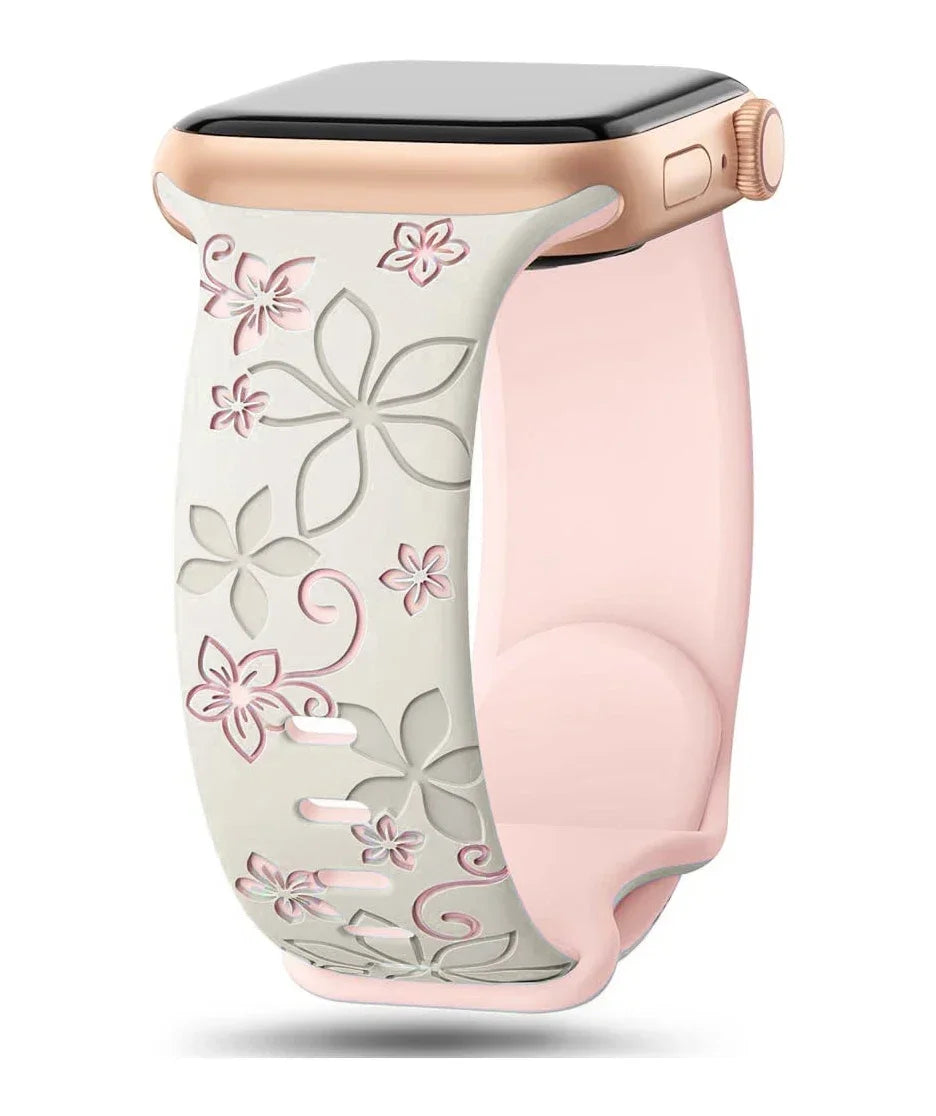 Narei™ - Engraved Silicone Strap for Apple Watch