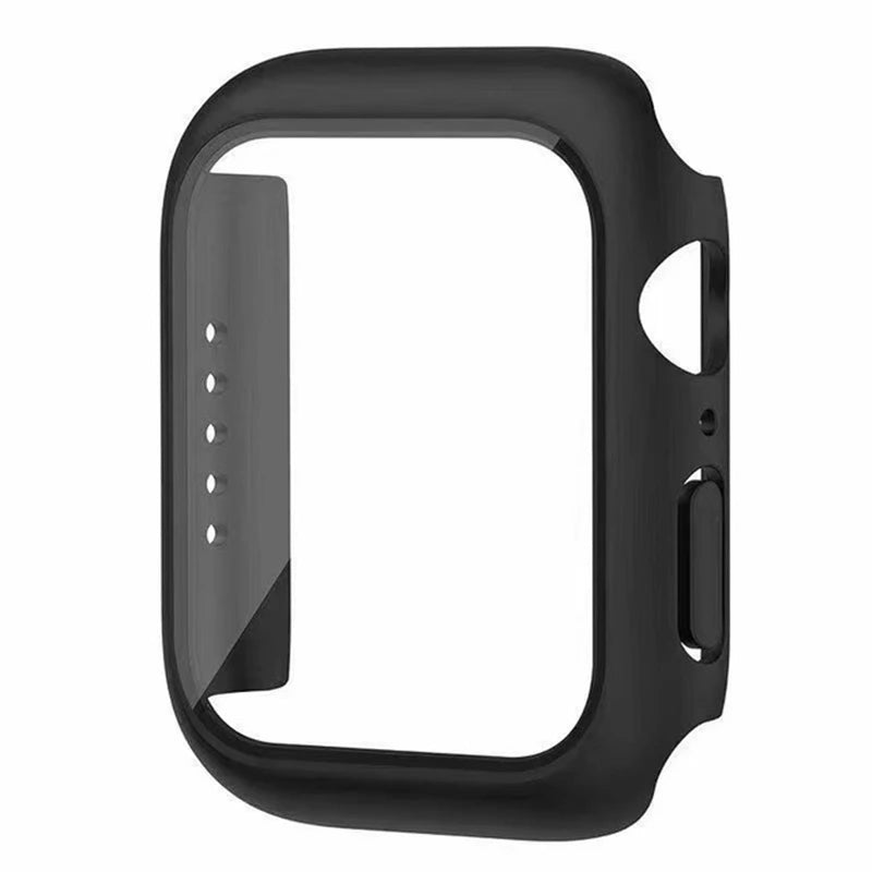 Glass+Cover For Apple Watch case 9 8 7 6 SE 3 iWatch Accessorie Screen Protector Apple watch series 44mm 40mm 38/42mm 45mm 41mm