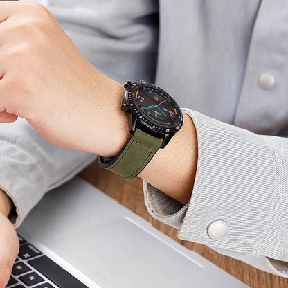 Silileath™ – Magnetic Leather Silicone Strap 20/22mm for Samsung Galaxy Watch 4/5/6/7 & Classic