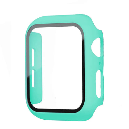 Glass+Cover For Apple Watch case 9 8 7 6 SE 3 iWatch Accessorie Screen Protector Apple watch series 44mm 40mm 38/42mm 45mm 41mm