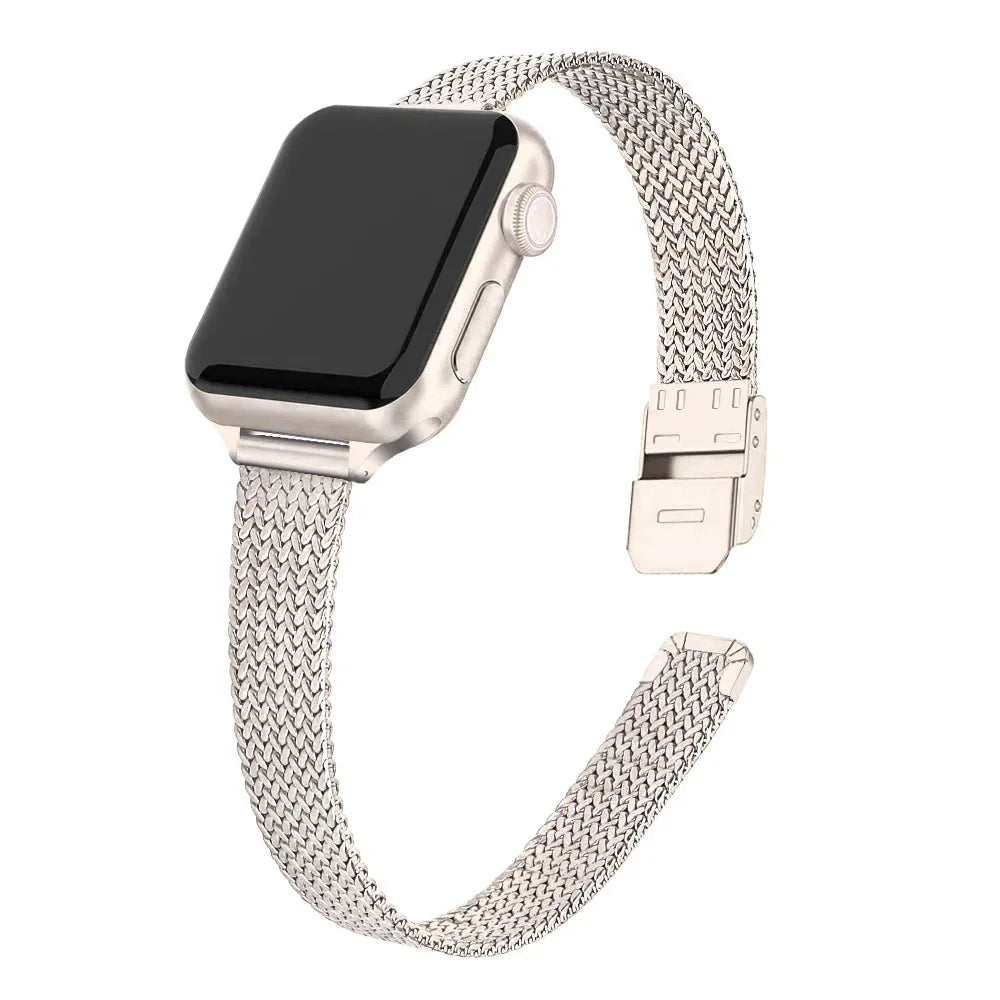 Vera™ – Elegant Mesh Bracelet for Apple Watch