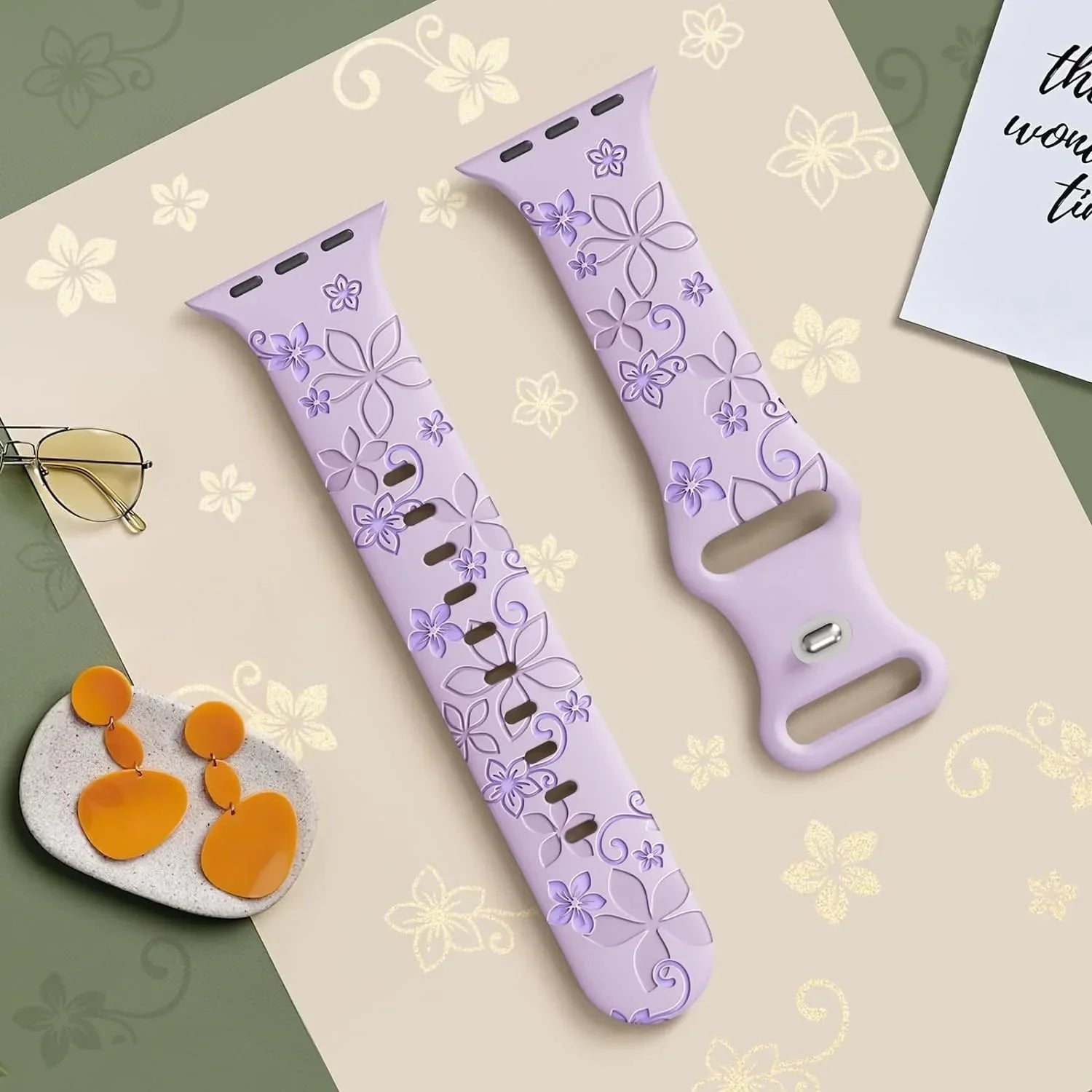 Narei™ - Engraved Silicone Strap for Apple Watch