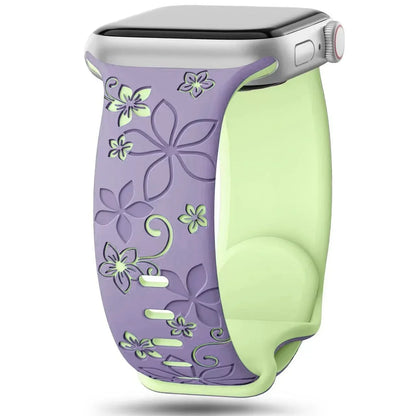 Narei™ - Engraved Silicone Strap for Apple Watch