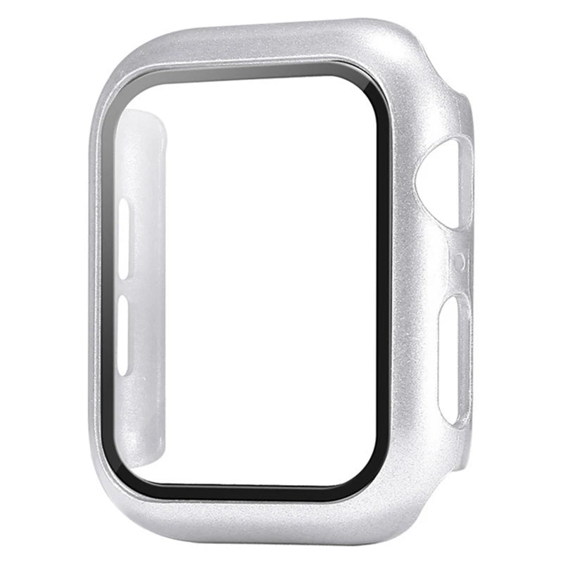 Glass+Cover For Apple Watch case 9 8 7 6 SE 3 iWatch Accessorie Screen Protector Apple watch series 44mm 40mm 38/42mm 45mm 41mm