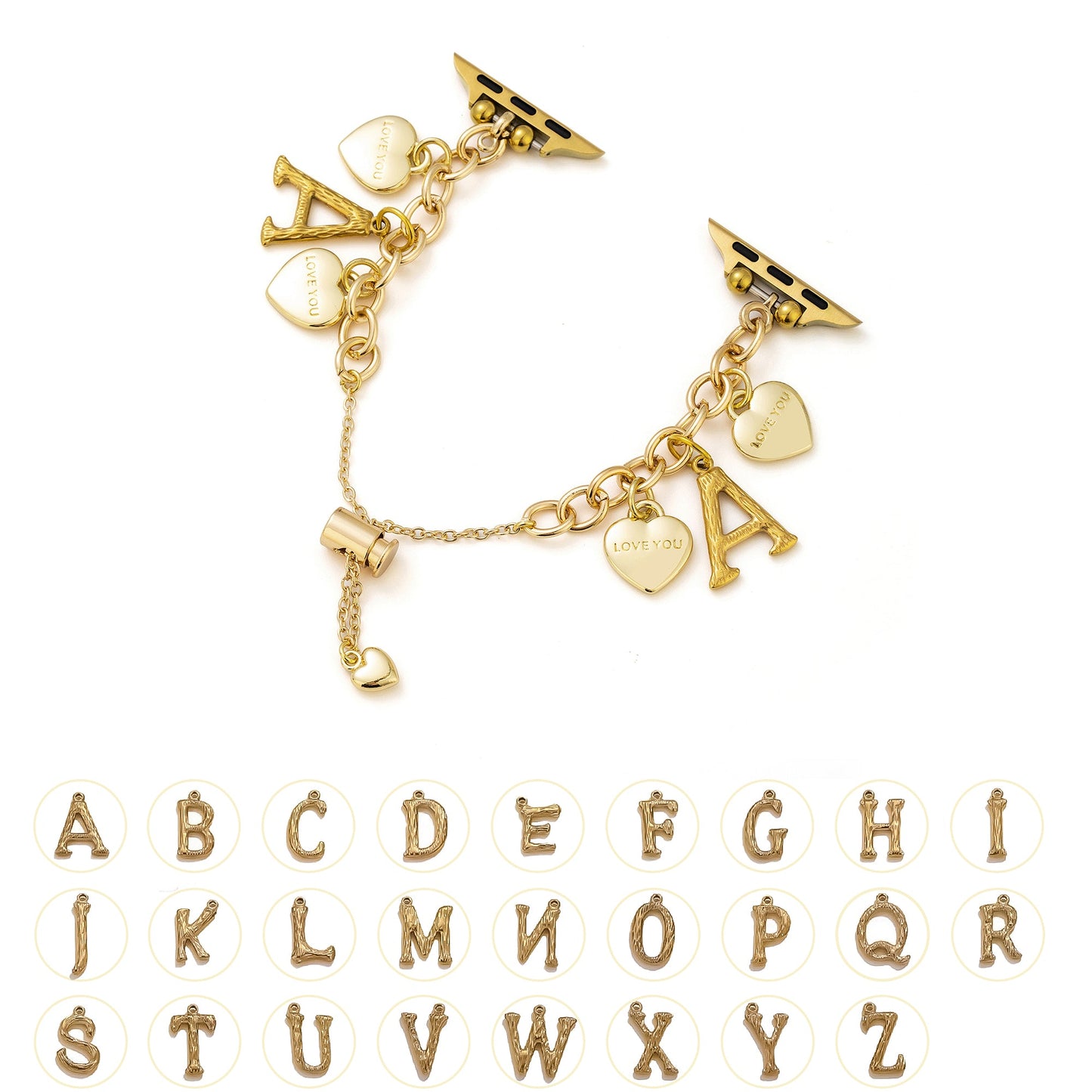 Letterlux™ – Metallarmband mit Liebesbrief-Anhänger