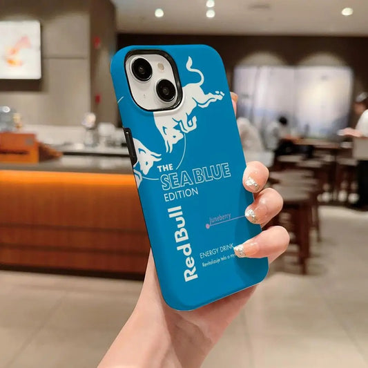 "Sea Blue Edition" Premium Red Bull iPhone Case