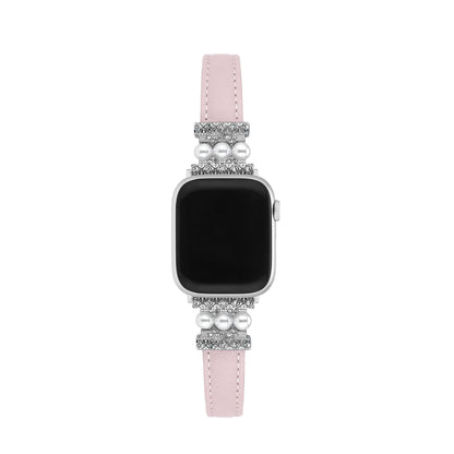 Pearltouch™ – Uhrenarmband aus Leder mit Perlmutt-Effekt