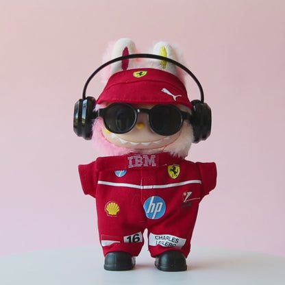 Speed Legend Racing Suit, Suit & Cap- Labubu Clothes