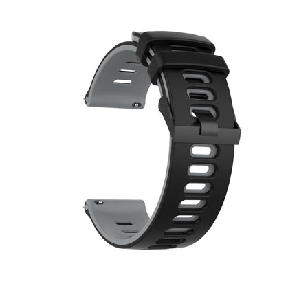 Black/Grey Breathable Silicone® Strap | For Huawei & Amazfit Smartwatches