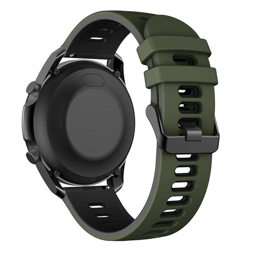 Army Green/Black Breathable Silicone® Strap | For Huawei & Amazfit Smartwatches