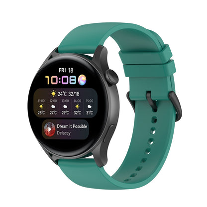 Green Plain Silicone Strap | For Huawei & Amazfit Smartwatches