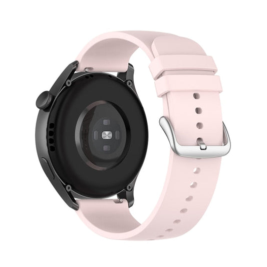 Light Pink Plain Silicone Strap | For Huawei & Amazfit Smartwatches