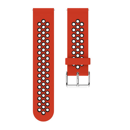 Red/Black Silicone Sports® Strap | For Huawei & Amazfit Smartwatches