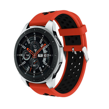 Red/Black Silicone Sports® Strap | For Huawei & Amazfit Smartwatches