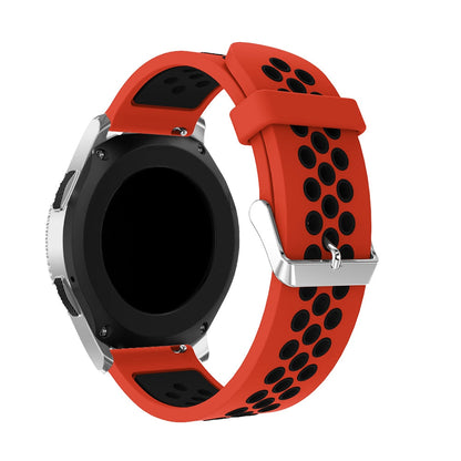 Red/Black Silicone Sports® Strap | For Huawei & Amazfit Smartwatches